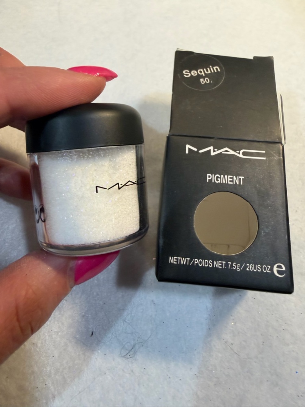MAC Cosmetics Pigment Loose Powder - Sequin 50 - White Shimmer New
